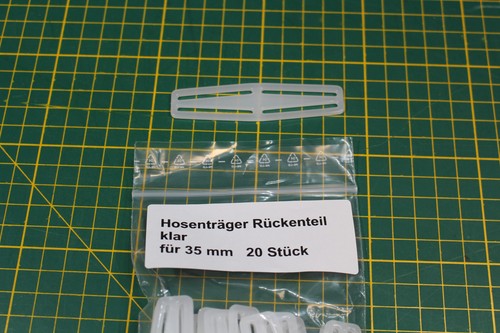 Hosenträger rückenteil klar - hosenträger,