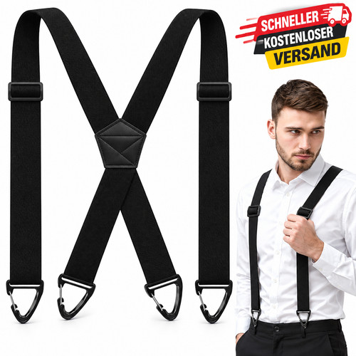 Herren hosenträger schwarz - herren,